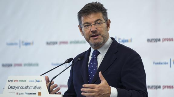 El ministro de Justicia, Rafael Catalá.