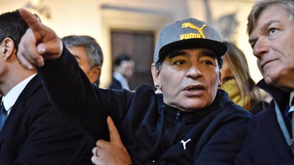 El exfutbolista argentino Diego Armando Maradona. 