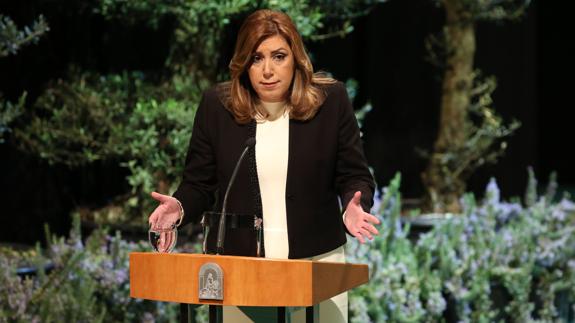 La presidenta de la Junta de Andalucía, Susana Díaz.