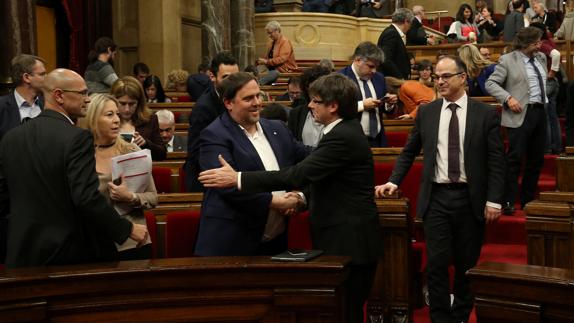 Junqueras y Puigdemont.