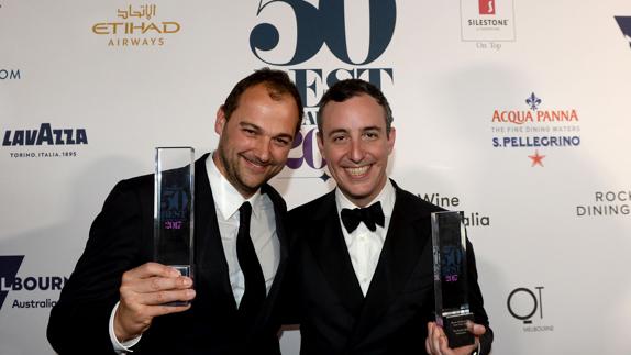 Daniel Humm y Will Guidara, del restaurante 'Eleven Madison Park'.