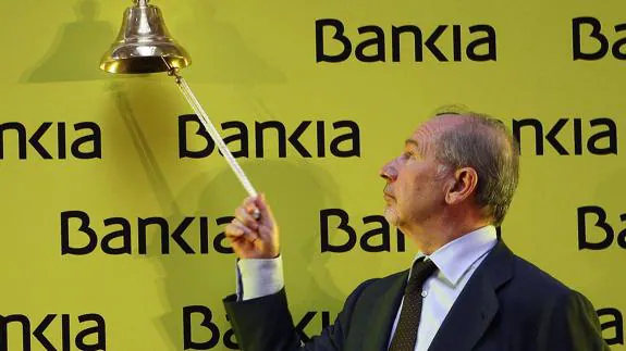 Rodrigo Rato, el día de la salida a Bolsa de Bankia.
