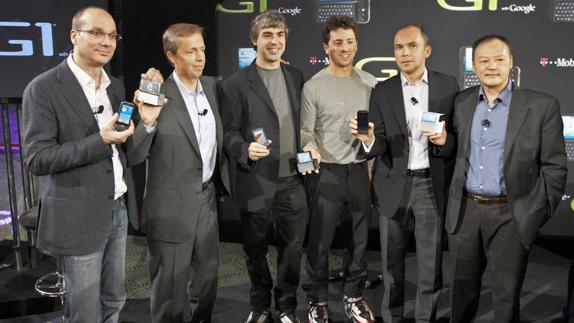 Rubin (1i), durante su época como directivo de Google. 