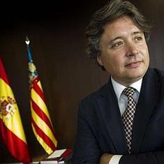 El conseller de Gobernación, Luis Santamaría. :: damián torres