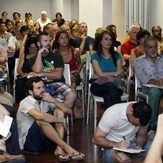 Un encuentro de Guanyem. :: irene marsilla