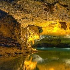 El Río Subterráneo de las Grutas de San José en la Vall d'Uixó (Castellón).