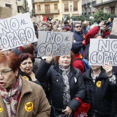 Protesta contra el copago, en una imagen de archivo. :: irene marsilla