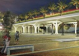Imagen virtual de una propuesta constructiva del Pont de Fusta. LP