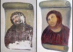 Expertos intentarán recuperar el Ecce Homo «destrozado» por una anciana que intentaba restaurarlo