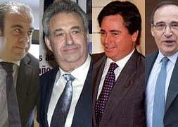 Gabriel Escarrer, Manuel Jové, José María Aristrain y Antonio Hernández Calleja. / LP
