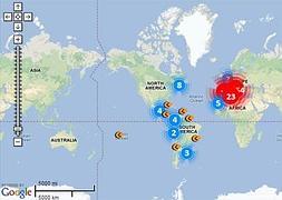 En el mapa de Cronobank puedes contactar con individuos y bancos del tiempo locales. / LP