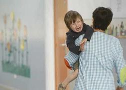 Un niño en su primer día de clase. / Rafa Gutiérrez