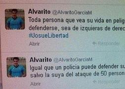 El portero del juvenil del Rayo defiende a un asesino en Twitter