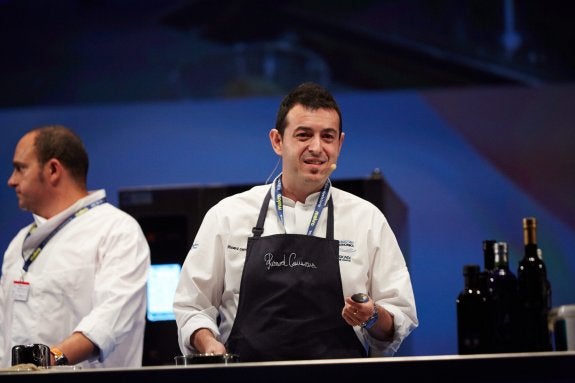 Ricard Camarena en un congreso gastronómico. 