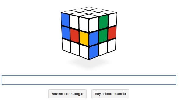 El doodle de Google te reta con el Cubo de Rubik