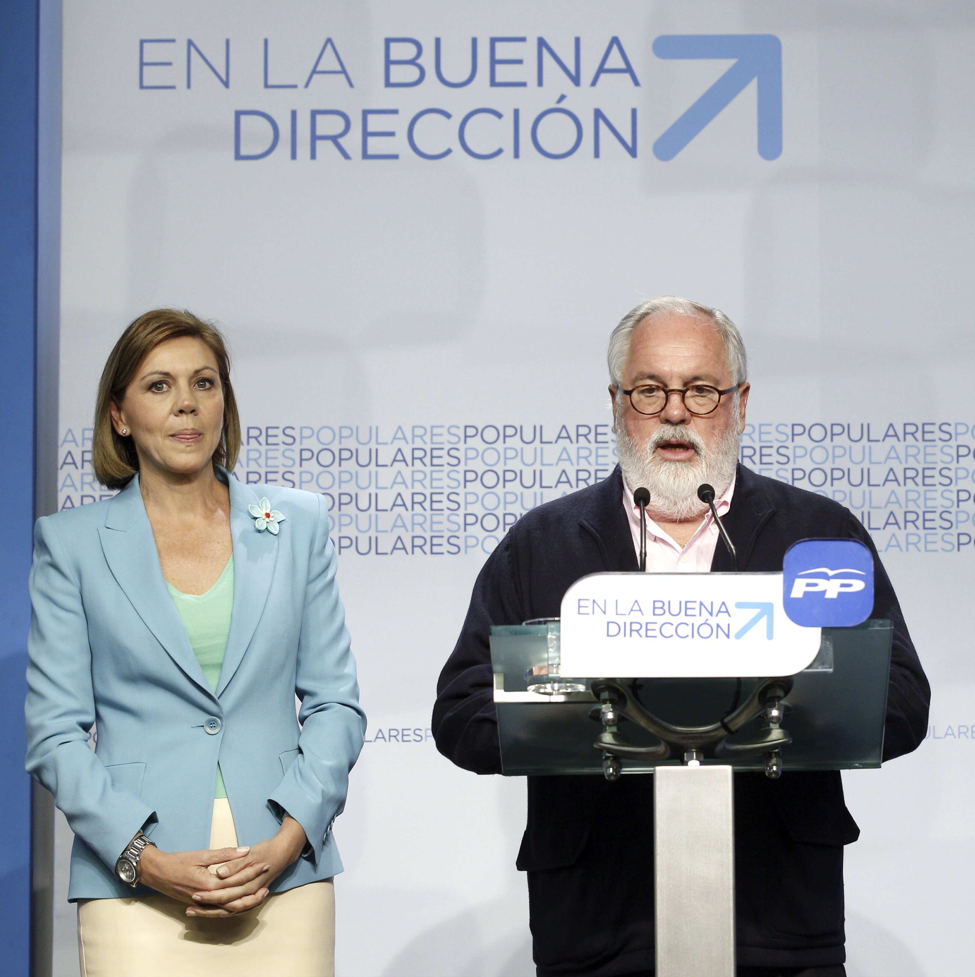 Cospedal y Cañete en la noche electoral