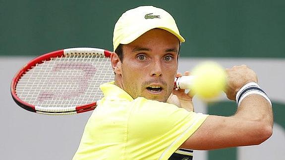 Roberto Bautista, en su partido contra Lorenzi.