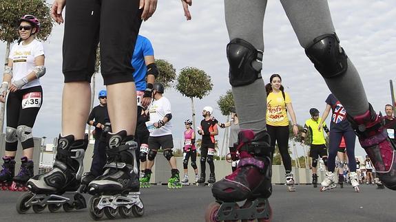 Los patines toman la Marina Real
