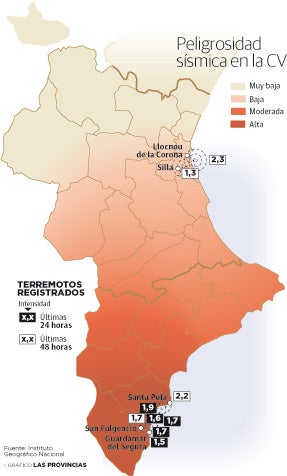 Otros cinco seísmos en la Comunitat ponen en alerta a los científicos