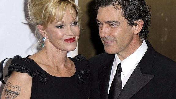 Melanie Griffith y Antonio Banderas. 