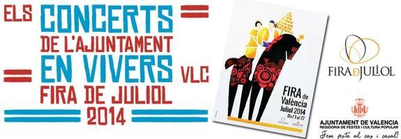 Conciertos de la Feria de Julio de Valencia 2014