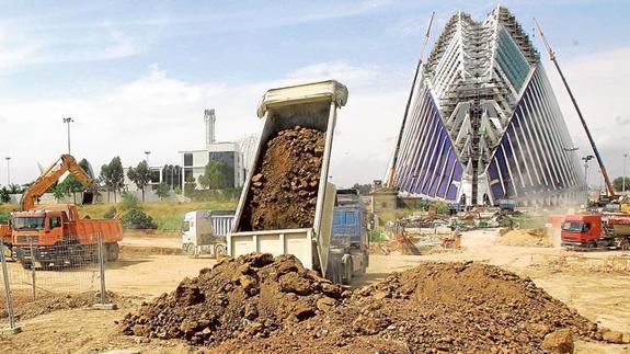 Obras del Ágora en la Ciudad de las Artes y las Ciencias.