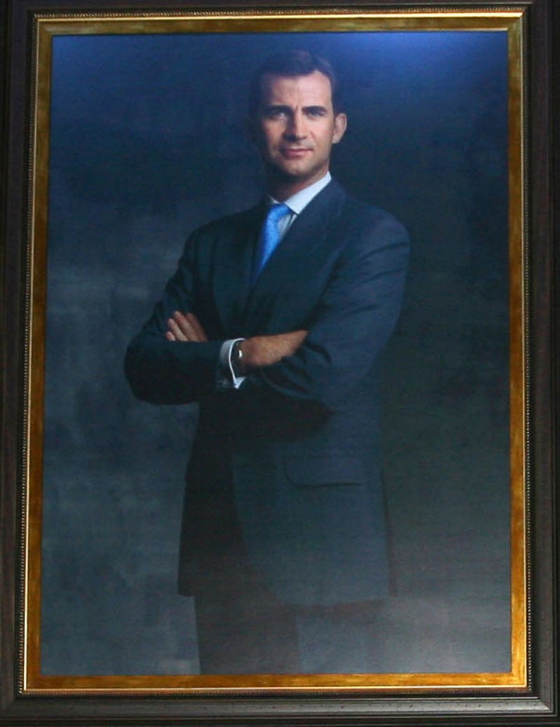 Retrato oficial del rey Felipe VI. 
