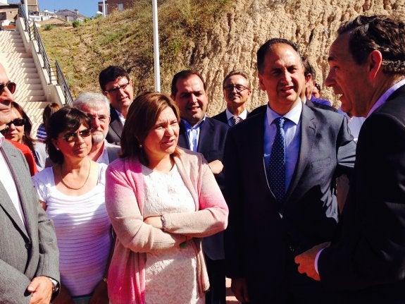 La consellera Bonig durante la inauguración de la estación. :: lp