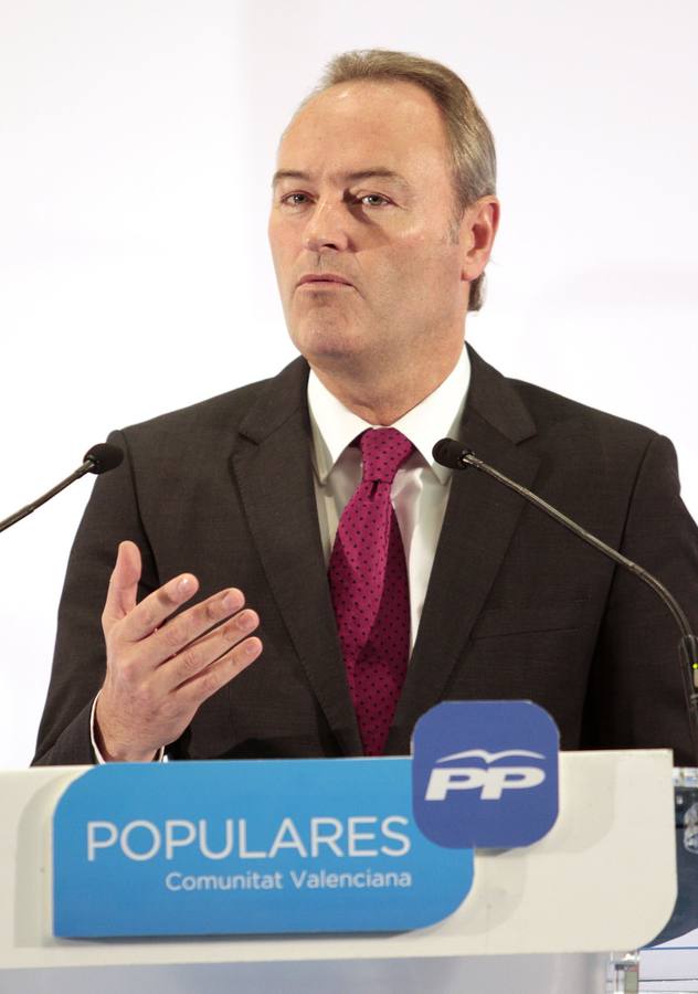 Alberto Fabra, durante un discurso.