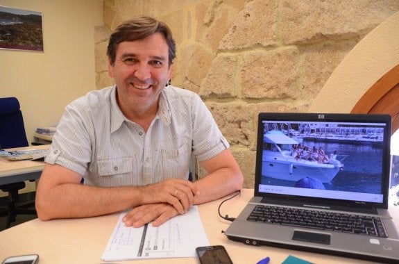 El concejal de Turismo de Xàbia, Antonio Miragall. :: LP