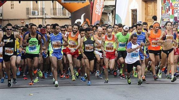 Salida de la carrera en Cheste.