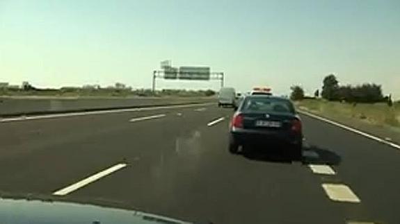 Empieza a funcionar el tercer carril de la V-21 entre Puçol y Valencia