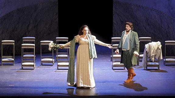 Ensayo general de la ópera de Puccini 'Tosca' en el Palau de les Arts.