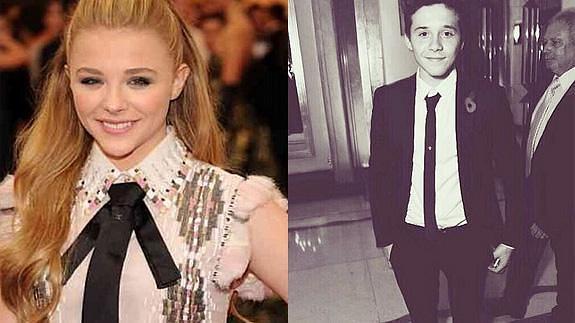 A la izquierda la actriz Chloe Moretz, a la derecha Broocklyn Beckham.