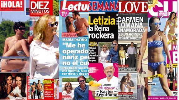 La nariz de María Patiño y el amor entre Cayetano y Eva González, en las revistas