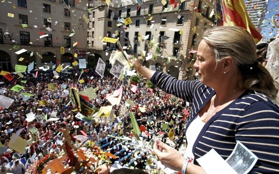La alcaldesa de Alicante, Sonia Castedo. :: j. p. reina