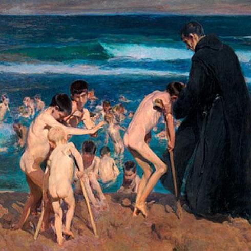 '¡Triste herencia!' (1899), de Sorolla, una de las obras expuestas.