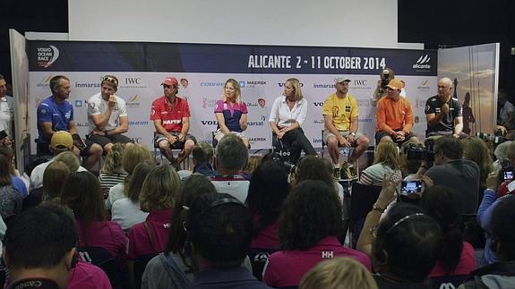 Conferencia de prensa de los capitanes de la Volvo Ocean Race.