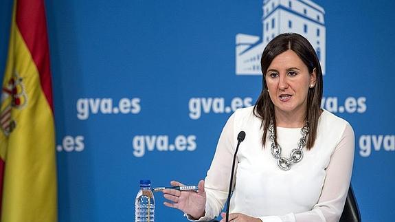 María José catalá, portavoz del Consell, tras el pleno de hoy.