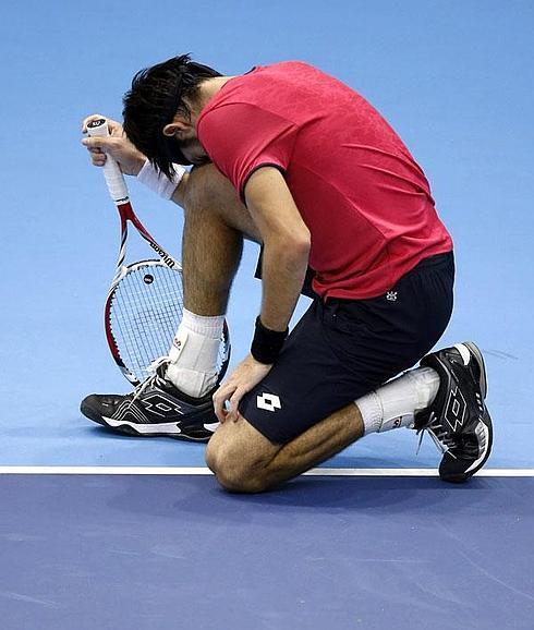 Leonardo Mayer se lamenta durante su partido con Verdasco.