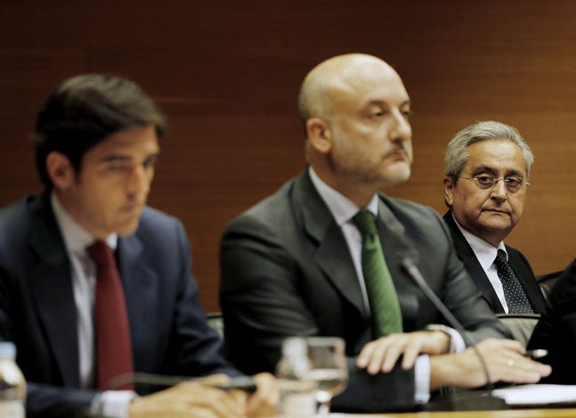 Carlos Cervantes, en su comparecencia en Les Corts. 