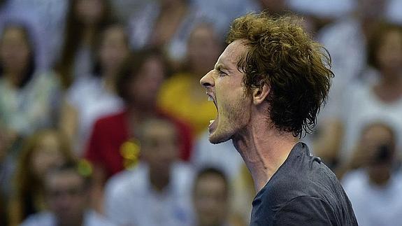 Murray, celebrando su victria ante Ferrer.