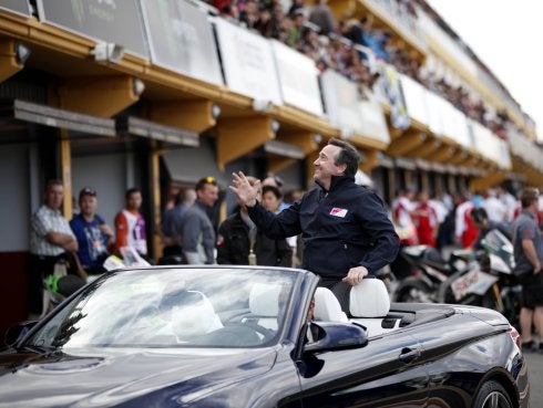 Freddie Spencer, durante el homenaje. :: lp