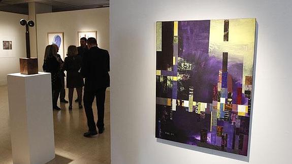 Pinturas y una escultura en el Palau.