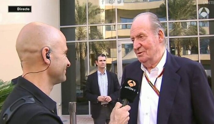 El desliz del rey Juan Carlos: «Fernando Alonso me ha dicho que se va a McLaren»