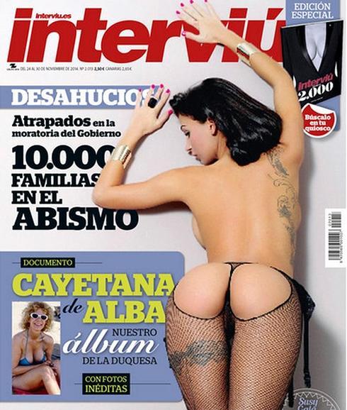 Portada de Interviú, con Susi Gala. 