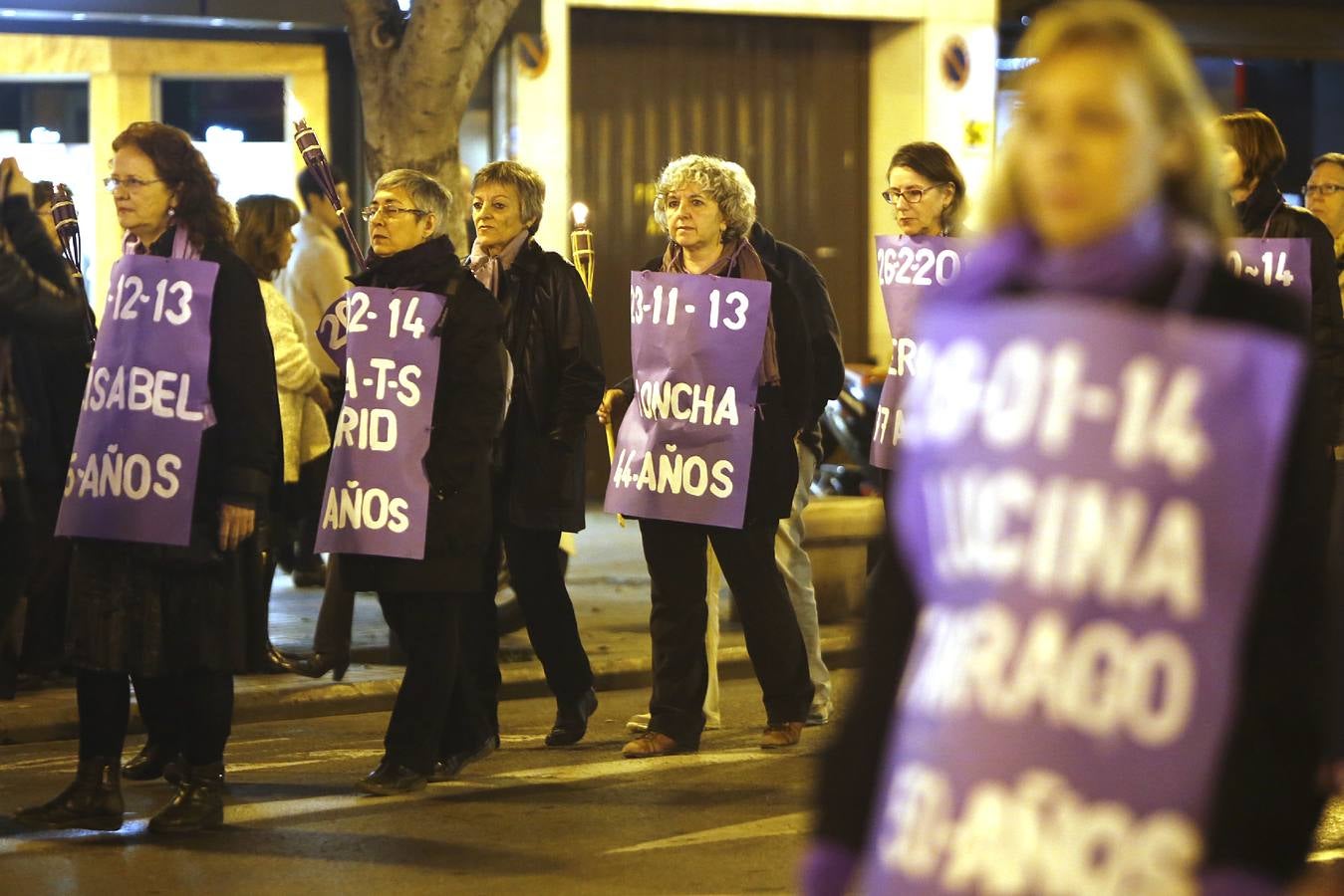 Manifestación por el 25N, el Día Internacional de la Eliminación de la Violencia contra la Mujer.