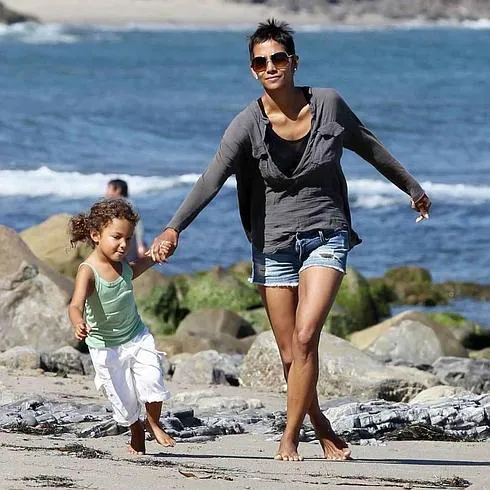 Halle Berry y su hija Nahla, en una foto de 2013. 