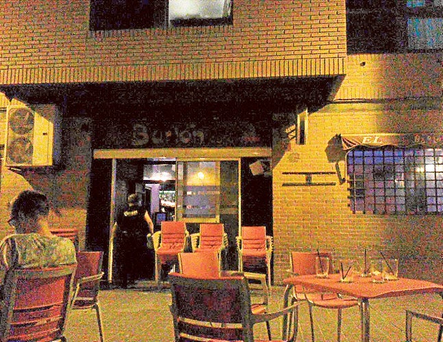 Terraza donde la víctima fue atacada con ácido. 
