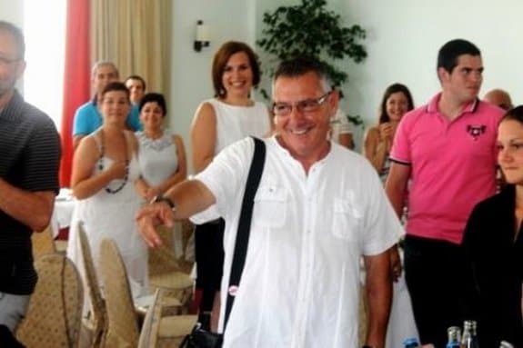 Leoplod Cervera Chesa, en una instántanea tomada el día de su jubilación en junio de 2012. :: lp